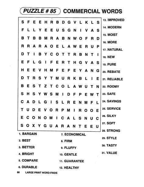 Free Printable Word Searches For Adults Large Print Free Printable