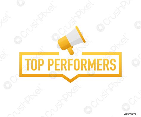 Top performers insignia, icono, sello, logo vector de ilustración