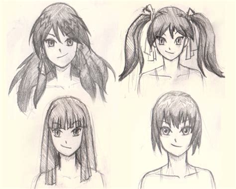 How To Draw Manga Hair 4 Different Ways Drawing And Digital Painting