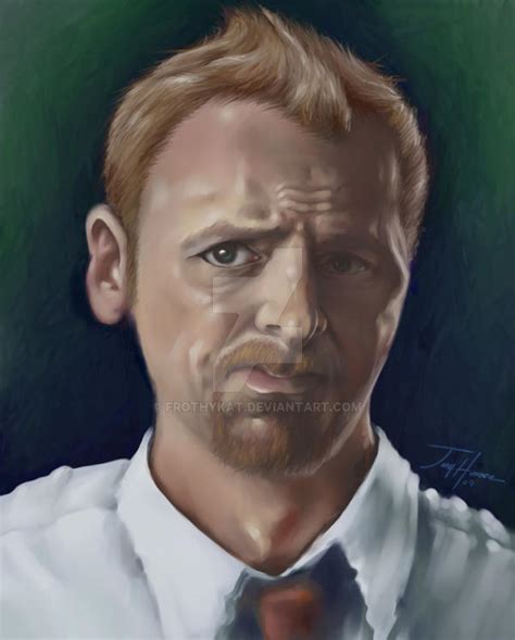 Simon Pegg Portrait By Frothykat On Deviantart