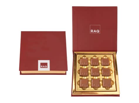 Neo, 9 pieces Customized Belgian Chocolate in a customized ...