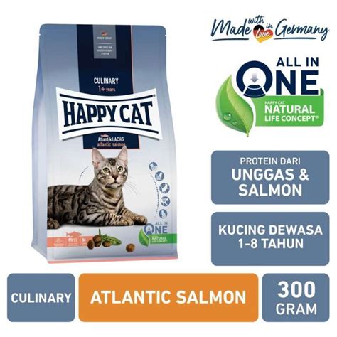 Jual Happy Cat Culinary Atlantic Salmon Repack 1kg Makanan Kucing