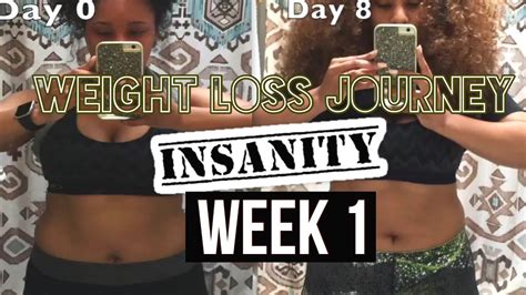 Starting My Weight Loss Journey Insanity Week One Results With