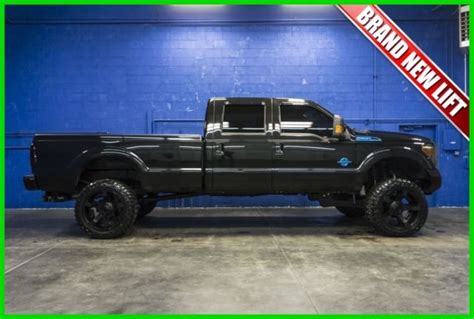 2012 Ford F350 Lariat Crew Cab Long Bed Lifted 4x4 67l V8 Powerstroke