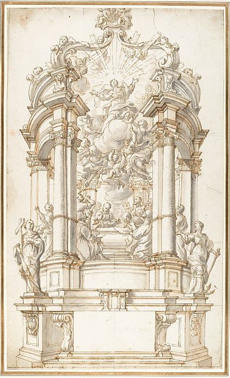 Design For A Freestanding Altar Dedicated To The Assumption Of The