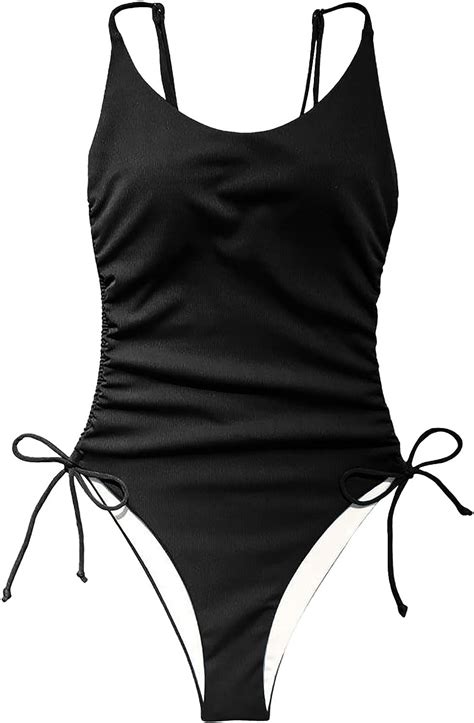 Womens Swimsuit Sexy Bikini Solid Color Conjoined Swimsuit