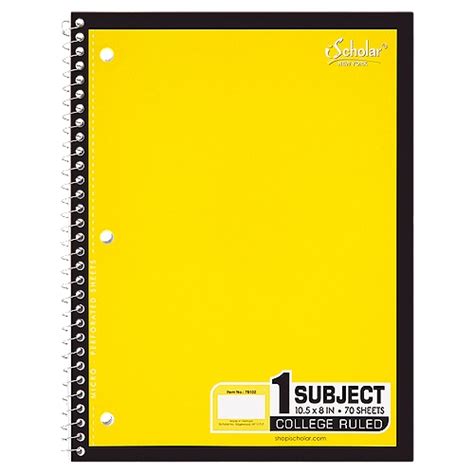 Ischolar New York 1 Subject College Ruled Notebook 70 Sheets
