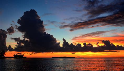 Beautiful Sunset At Tropical Island Key Largo Fl Photograph By Anton Oparin