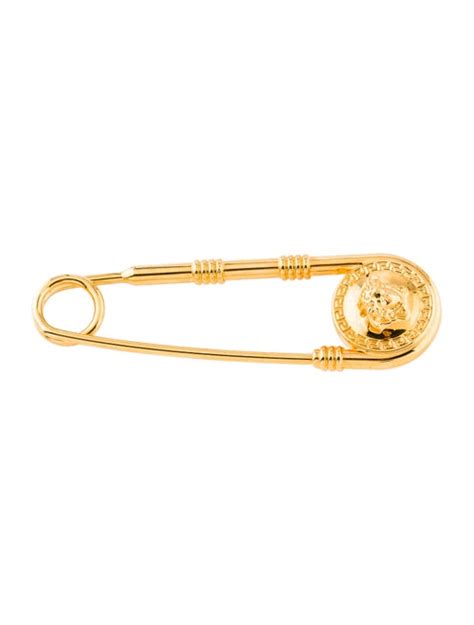 Versace Safety Pin Brooch Brooches Ves42608 The Realreal
