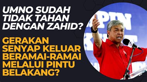 Umno Tak Tahan Dengan Zahid Dalam Senyap Gerakan Keluar Beramai Ramai