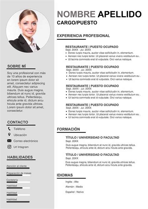 Fill, sign and send anytime, anywhere, from any device with pdffiller. Ejemplo De Curriculum Vitae En Español Pdf - Compartir Ejemplos