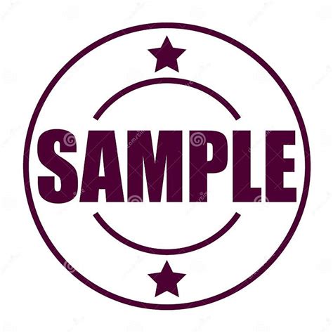 Sample Stamp Stock Vector Illustration Of Draft Icon 123950612