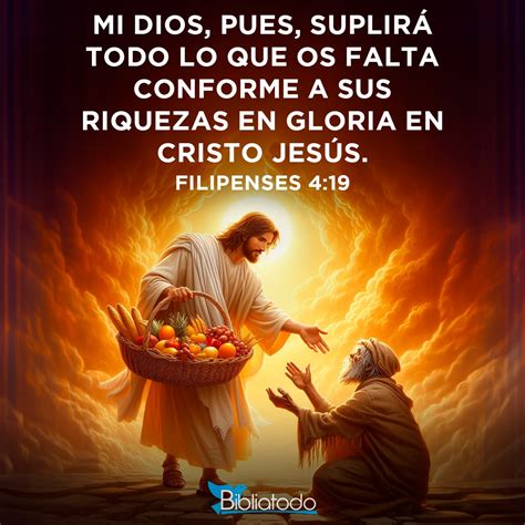 Filipenses Rv Mi Dios Pues Suplir Todo Lo Que Os Falta