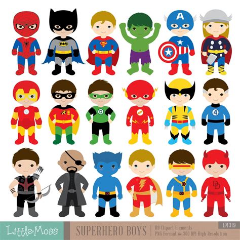 Kids Superhero Characters Superhero Costumes For Boys Super Hero
