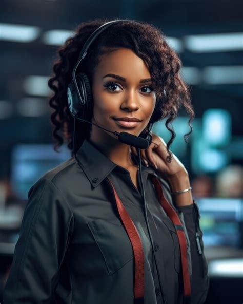 Premium Ai Image Vertical Shot Of A Female African American Customer