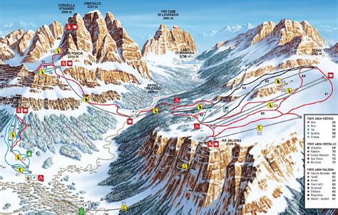The most famous, fashionable and expensive italian ski resort. Cortina d'Ampezzo Mapa | Cultura Mix
