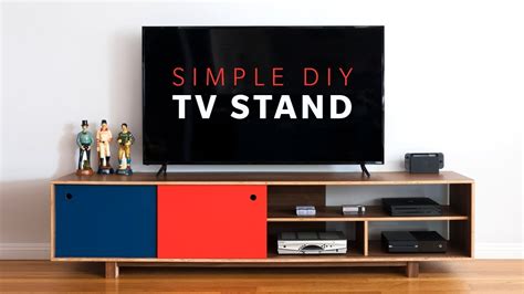 These cabinets are just like any other cabinet, but instead of simple doors, you can use sliding doors for cabinets. How To Make a DIY Mid Century Modern TV Stand ...