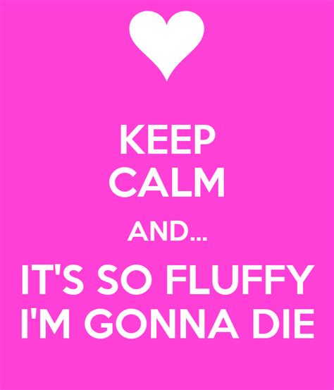 Keep Calm And Its So Fluffy Im Gonna Die Poster Catrina Keep
