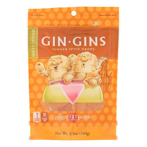 The Ginger People Gin Gins Ginger Spice Drops Case Of 12 35 Ounce