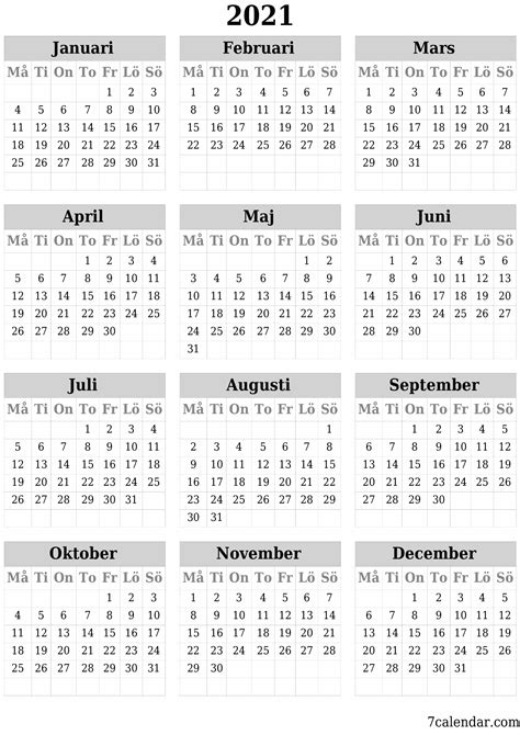 Kalender 2021 Skriva Ut Utskrivbara Kalendrar Och Planerare Juli 2021