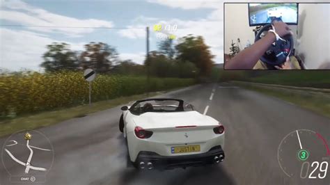 If you are playing on xbox. Forza Horizon 4 | 2018 Ferrari Portofino | Thrustmaster Tmx pro - YouTube