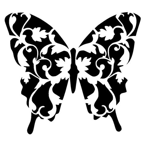 Vintage Butterfly Stencil 2 Size 66 Printable Stencil Patterns