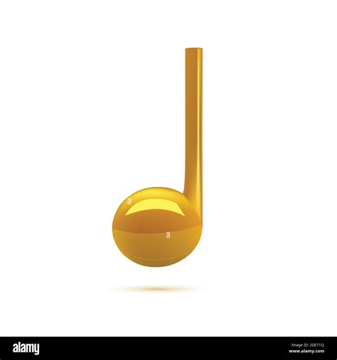 3d Golden Music Notes Vector Isolated On White Background Illustration