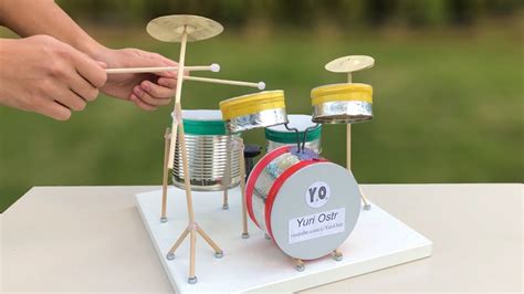 How To Make A Drum Set Amazing Idea Diy Realistic Miniature Drums
