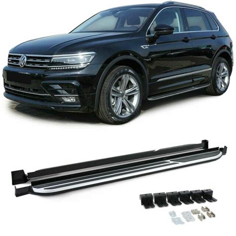 Aluminum Running Boards Side Steps Kit For Vw Tiguan Ii Ad1 From 2016