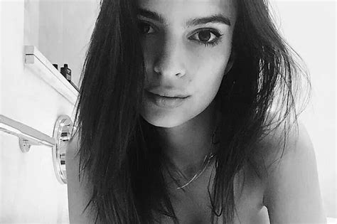 Emily Ratajkowski Shares A Sultry Snap Showing Off Her Cleavage To