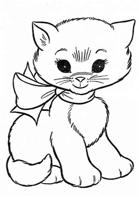 Free And Easy To Print Kitten Coloring Pages Tulamama
