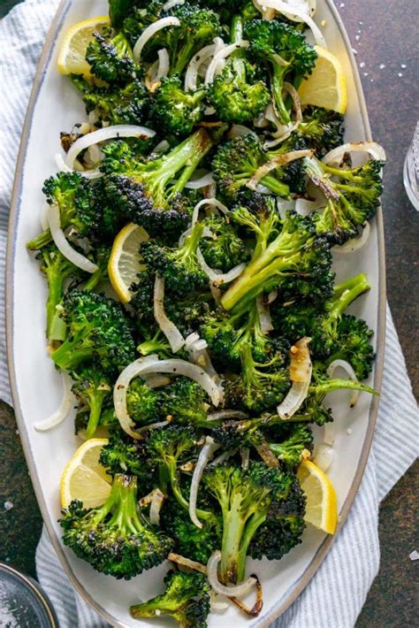 Easy Roasted Broccolini With Garlic And Onion