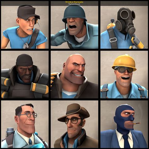 Tf2 Blu Portraits Team Fortress 2 Mods