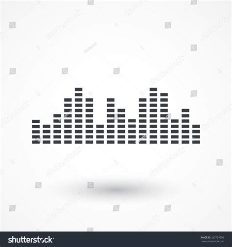 Music Sound Wave Music Bars Icon Stock Vector Royalty Free 253724905