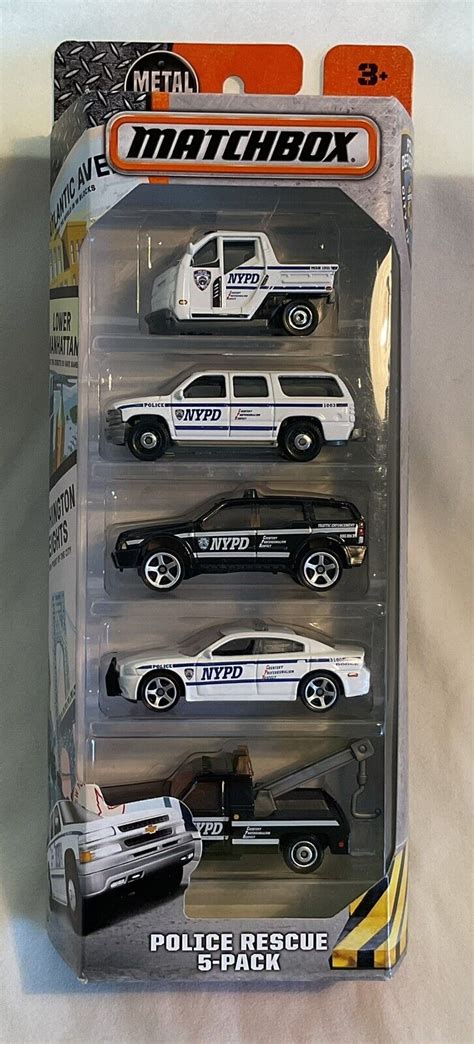Matchbox Nypd Police Rescue 5 Pack New York Police Department Police