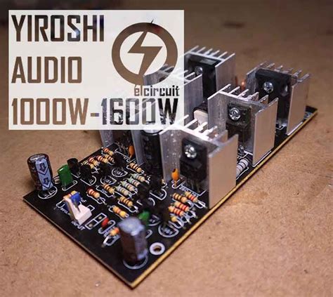This stereo amplifier circuit diagram is cheap and simple. Super Power Amplifier Yiroshi Audio - 1000 Watt in 2020 | Audio amplifier, Diy amplifier ...