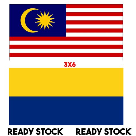 Ready Stock Bendera Perlis Bendera Malaysiamalaysia Flag Perlis Flag