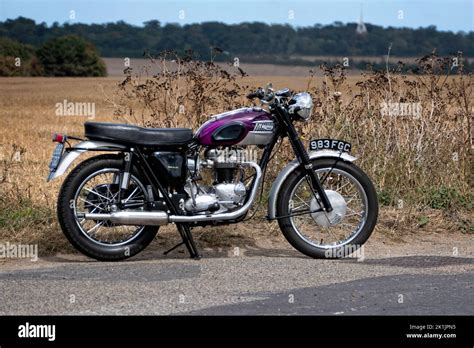 1963 Triumph Trophy Tr6 Motorcycle Stock Photo Alamy