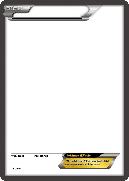 Bw Pokemon Ex Black Card Blank Template By The Ketchi On