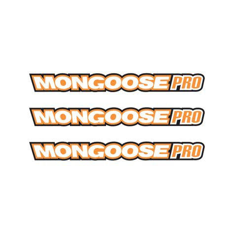 Printed Vinyl Mongoose Pro Mountain Bike Logo Stickers Factory