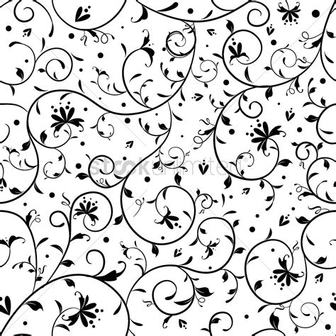 Simple Floral Pattern Design Vector Image 1506075 Stockunlimited
