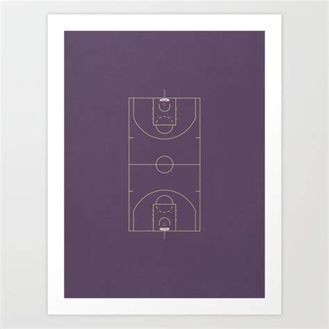 Basketball Court Top View Art Print By From Above Society6