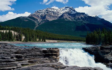 Athabasca Waterfall National Park Canada Alberta Jasper Download