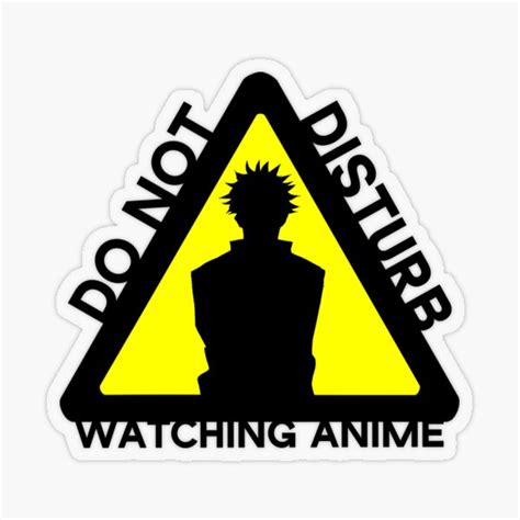 Do Not Disturb Watching Anime Sticker For Sale By Dozastore Redbubble
