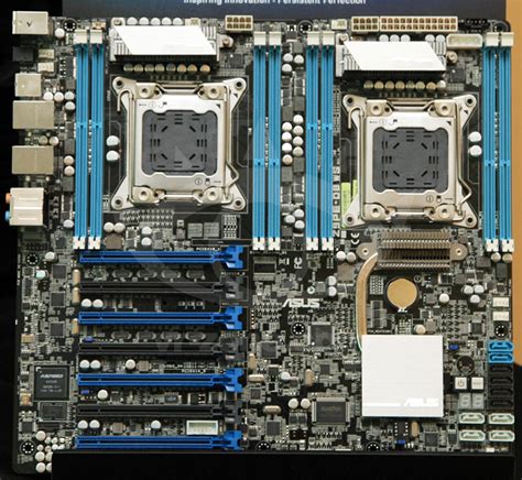 In computer hardware, a cpu socket or cpu slot contains one or more mechanical components providing mechanical and electrical connections between a microprocessor and a printed circuit board (pcb). ASUS Dual-Socket LGA2011 Motherboard Pictured | techPowerUp