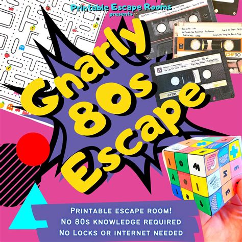 80s Escape Room Game Adventure Party Game For Families Adults And
