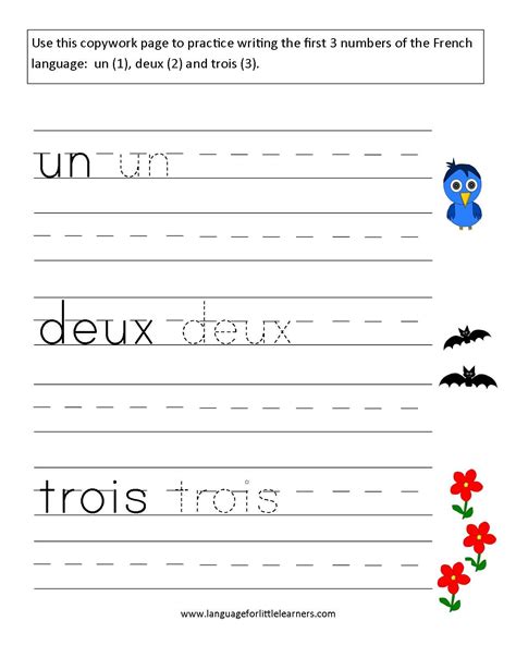 Printable French Worksheets For Grade Tedy Printable Activities