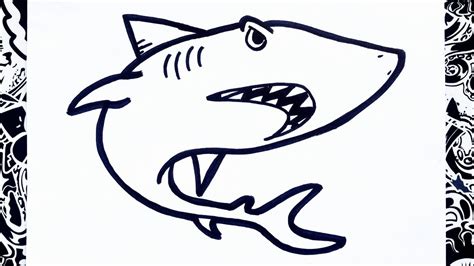 Como Dibujar Un Tibur N How To Draw Shark Step By Step Youtube