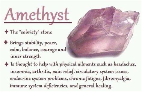 Amethyst Healing Stones Jewelry Crystal Healing Stones Spiritual