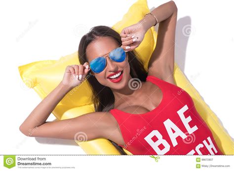 Tanned Brunette In Sunglasses Sunny Shot Stock Image Image Of Natural